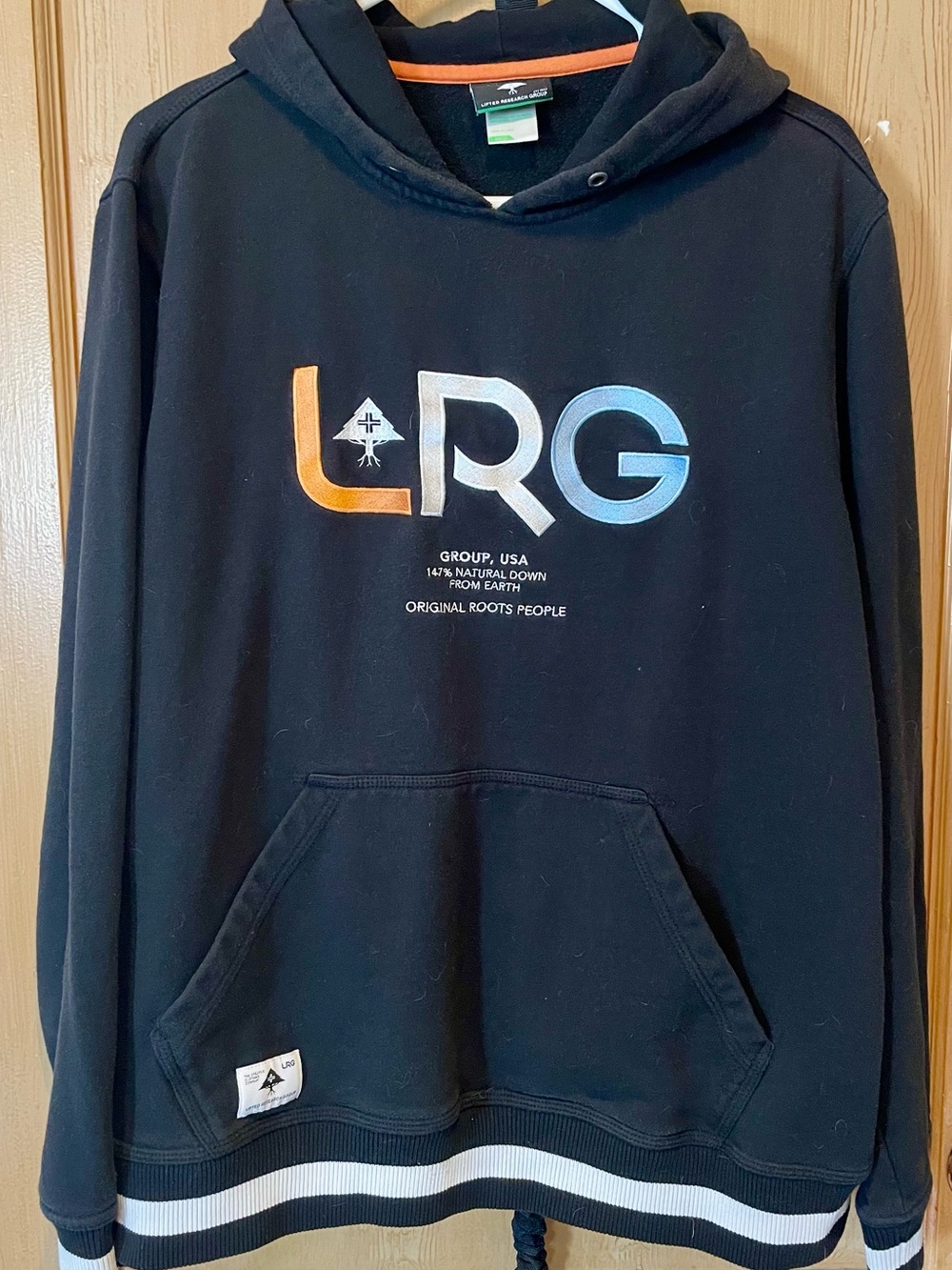 LRG Lifted Research Group Colorblock Logo Graphic Hoodie